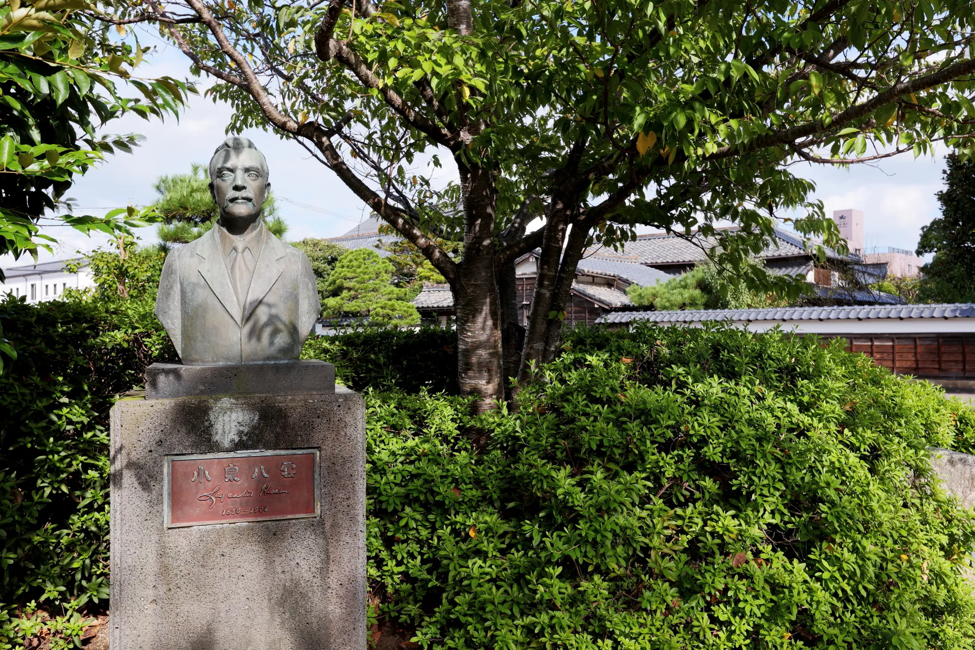 Büste von Lafcadio Hearn (Koizumi Yakumo) in Matsue